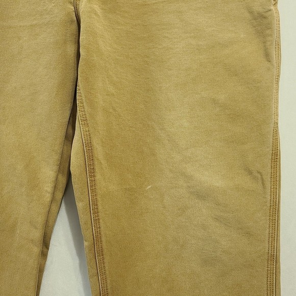 Carhartt Jeans Dungaree Fit Men's Size 38x34 Brown Carpenter Pants - Picture 9 of 13